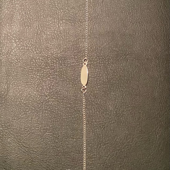 NEW vintage Sterling Silver Oval ID bracelet (alpha) - Picture 3 of 4